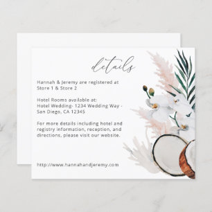 Detalhes do Floral Branco do Coco do MOD de Orçame