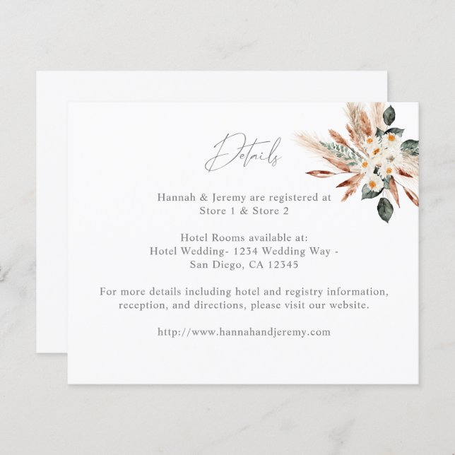 Detalhes do Floral de Grama de Cobre do Orçamento (Frente/Verso)