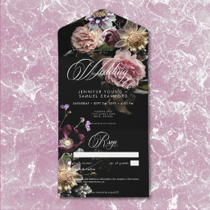 Detalhes do Floral Preto Opulente Opulente do Past