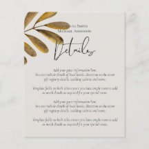 Detalhes do Gabinete de Casamento de Folha de Bron