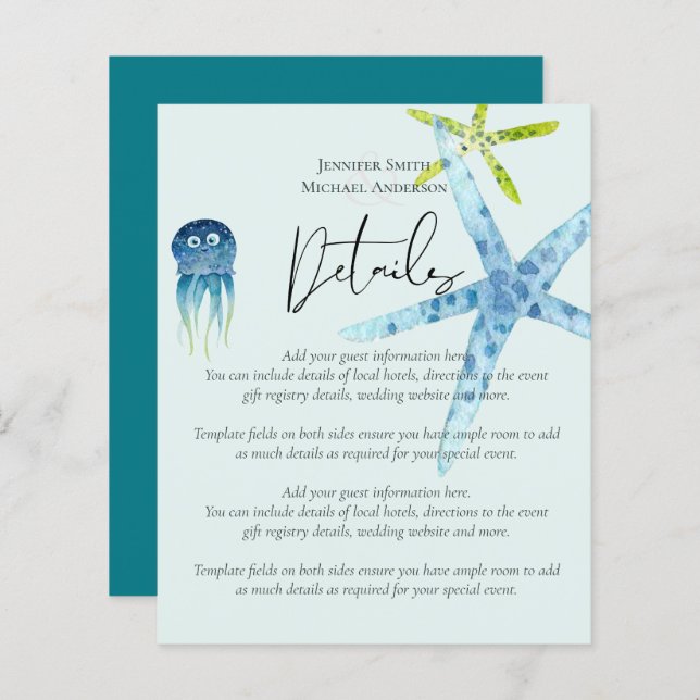 Detalhes do gabinete de casamento do oceano de pra (Frente/Verso)