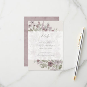 Detalhes do Jardim Flourish Inserir Cartão de RSVP
