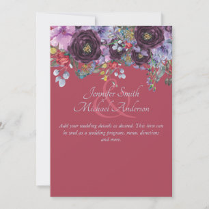 Detalhes do menu Programa Floral Rosa Puro Modelo
