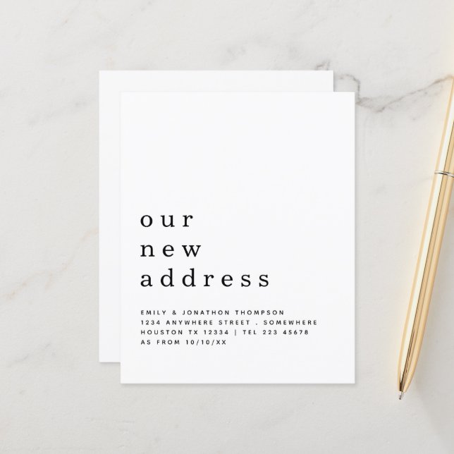 Detalhes do Novo Endereço Mínimo do Orçamento Movi (Frente/Verso In Situ)