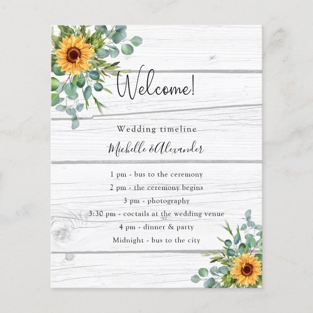 Detalhes do programa de casamento da madeira do eu (Frente)