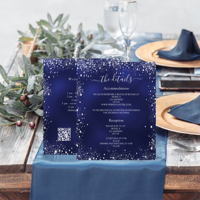 Detalhes do programa de casamento de prata azul ma (Criador carregado)