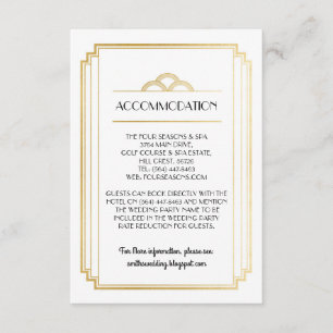 Detalhes dos cartões de casamento da acomodação do