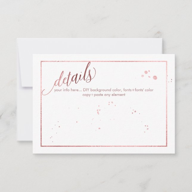 Detalhes Dourados do PixDezines Dazzled/Faux Rosa (Frente)