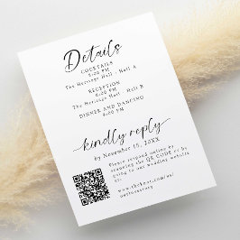 Detalhes e Casamento Mínimo RSVP