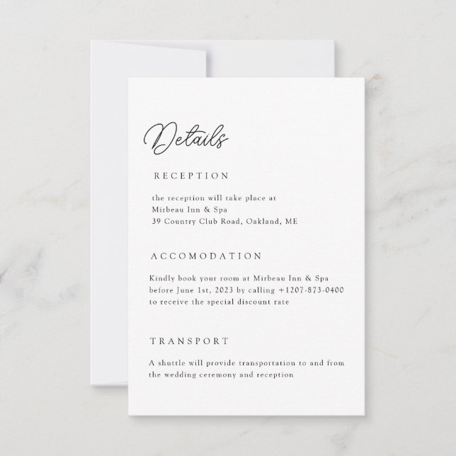 Detalhes Neutros do Casamento Cartão de Gabinete d (Frente)