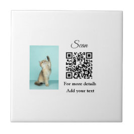 Detalhes simples do nome do animal QR código adici
