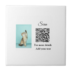 Detalhes simples do nome do animal QR código adici