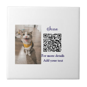 Detalhes simples do nome do animal QR código adici