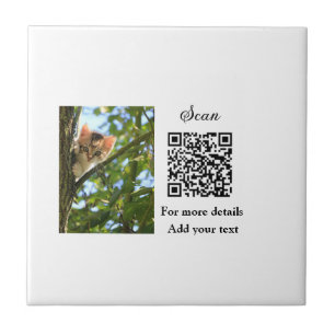 Detalhes simples do nome do animal QR código adici