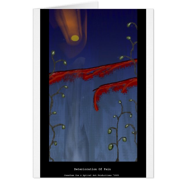 Deterioração do cartão da dor (Frente)