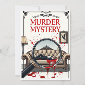 Detetive Murder Mystery Convite DIY