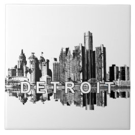 Detroit, linha do horizonte de Michigan