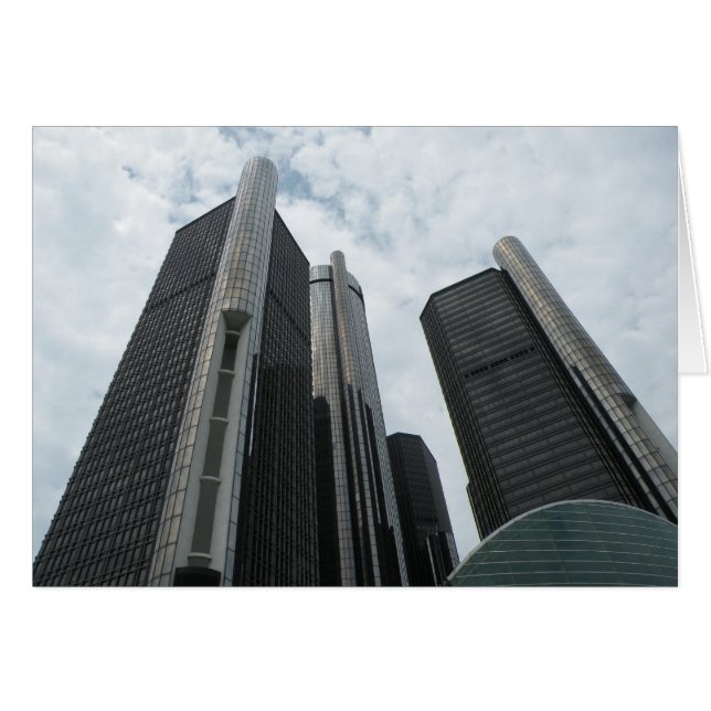 Detroit, Michigan, cartão (Frente horizontal)