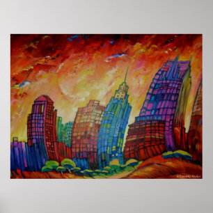 Detroit nas rochas mim - impressão das canvas