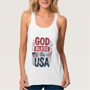 Deus Abençoe os EUA Camiseta Vintage Patriótica Fé