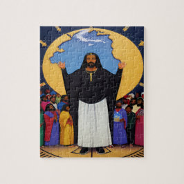 Deus ama a Quebra-cabeça mundial da arte cristã