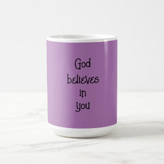 Deus caneca roxa
