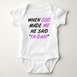 Deus Disse Tadah Camiseta Divertida de Manga Longa