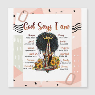 Deus diz que eu sou cristã negra Melanin Sista