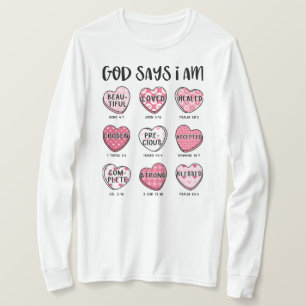 Deus diz que sou a camisa das mulheres Dias de os 