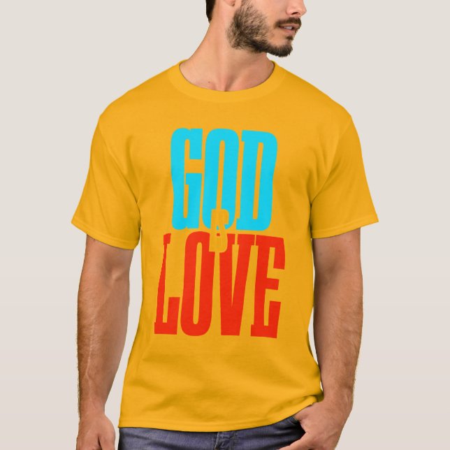 Deus é amor, camiseta inspiradora (Frente)