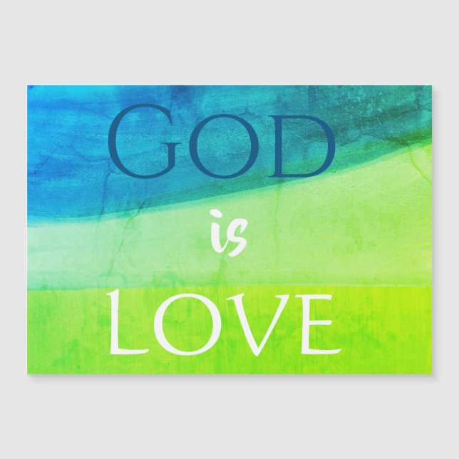 Deus é Amor Ímã Inspirador (Frente)
