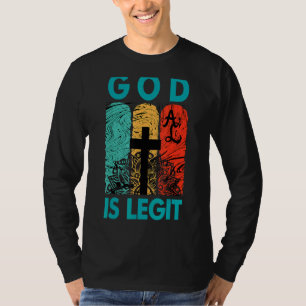 Deus É Legítima Camisetas Gráficas Cristãs Multico
