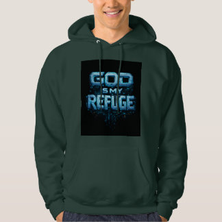 Deus É Meu Refúgio – Camiseta Robótica Futurista