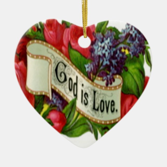 Deus é o Enfeites de natal do Amor (Frente)