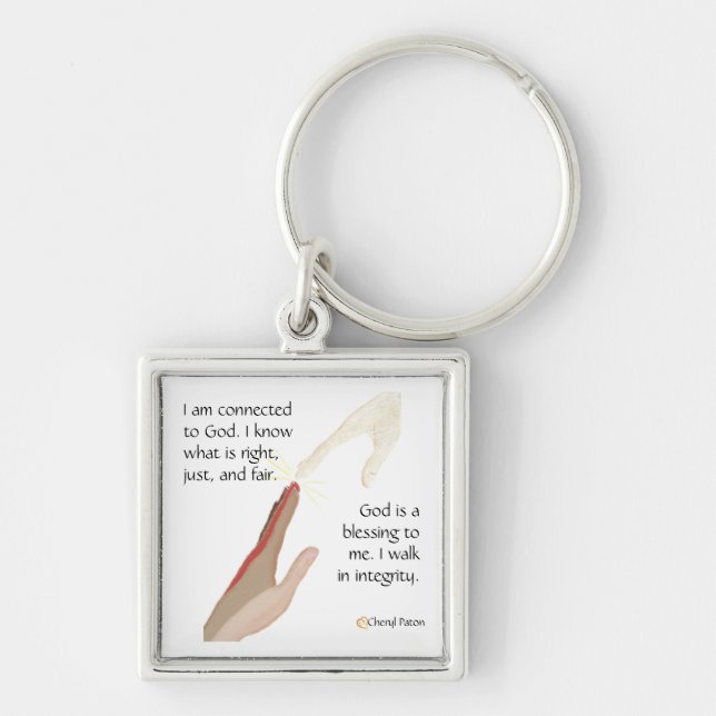 Deus é uma bênção. Ando em Chaveiros de integridad (Frente)