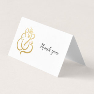 Deus elegante do indiano do ouro Ganesh/