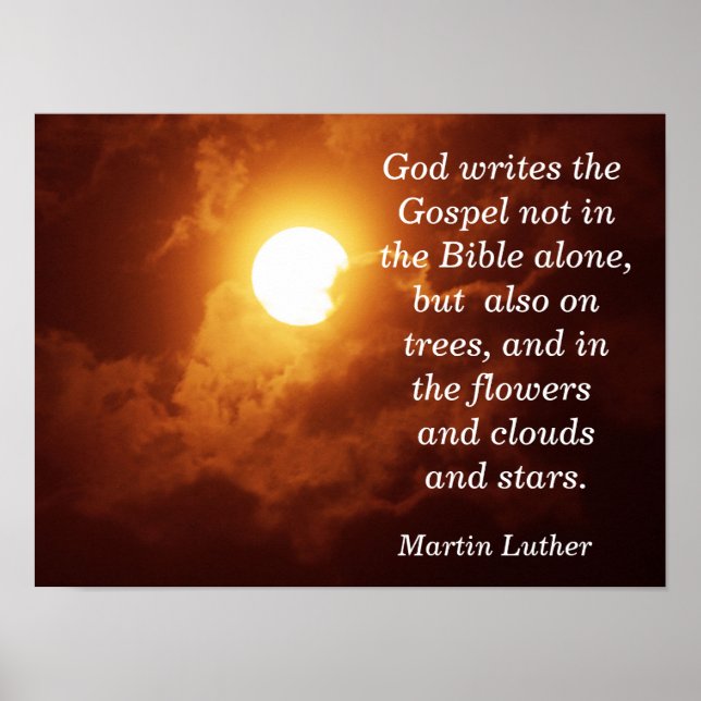 Deus escreve o Evangelho - Impressão de Arte (Frente)