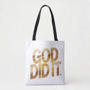 Deus Fez – Bolsa Tote Inspirada na Fé Cristã