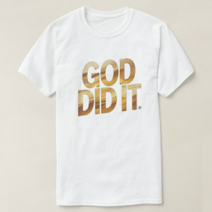 Deus Fez – Camiseta Cristã Inspirada na Fé