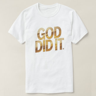Deus Fez – Camiseta Cristã Inspirada na Fé