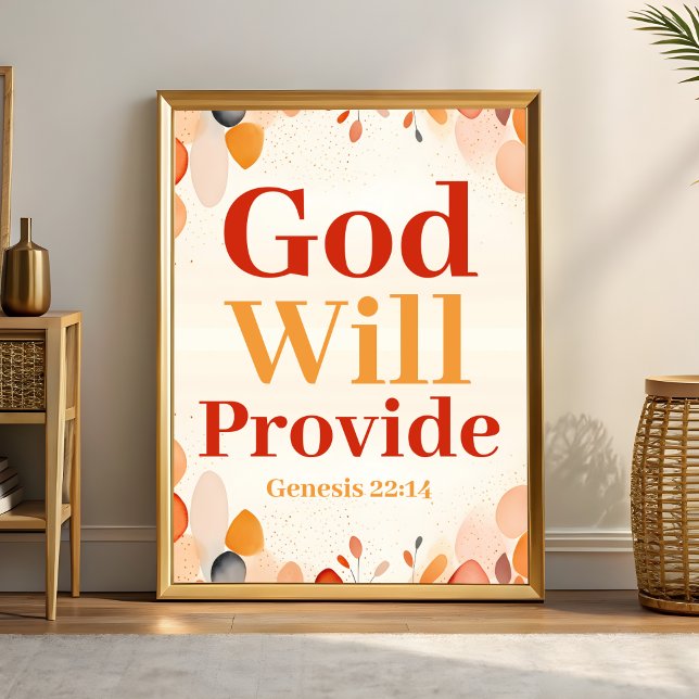 Deus Fornecerá Boho Christian Wall Art impressão (Criador carregado)