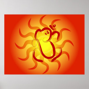 Deus indiano Ganesha - poster
