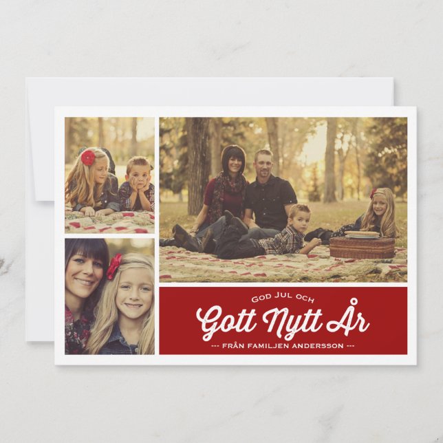 Deus Jul och Gott Nytt År hälsning (Frente)