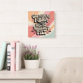 Deus Me Fez Relógio De Parede Decorativo Da Libra