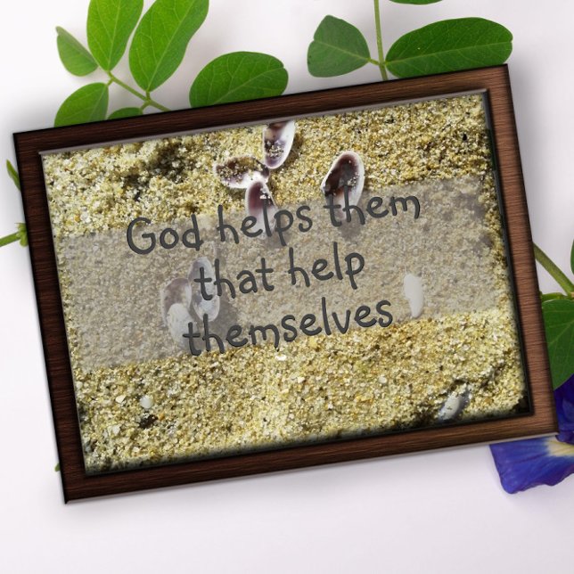 Deus os ajuda a sabedoria dizendo poster (Criador carregado)