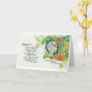 Deus pacífico/jardineiro, Cartão de Saudação Dobra