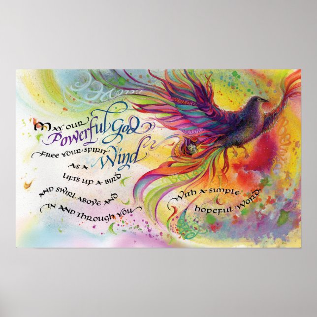 Deus poderoso, 20"x12,5", Impressão (Frente)