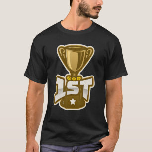 Deus Primeiro Jesus Cristo Fé Cristã Camisetas de 