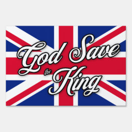 "Deus Salve o Rei" na União Britânica Jack Flag