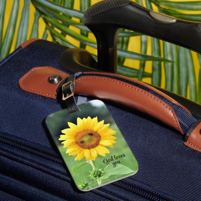 Deus Te Ama A Etiqueta De Bagagem (Frente Insitu 1)